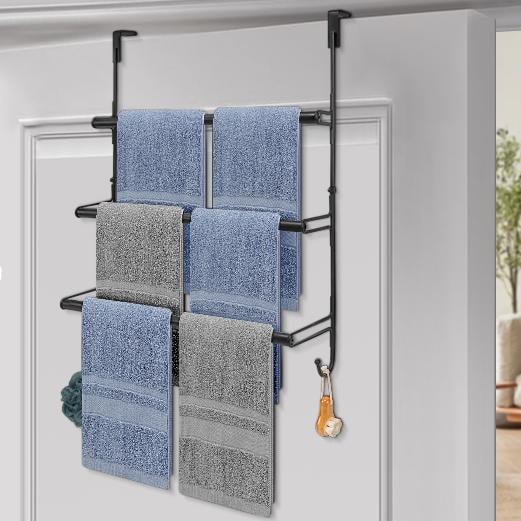 3 Tier Over The Door Towel Rack
