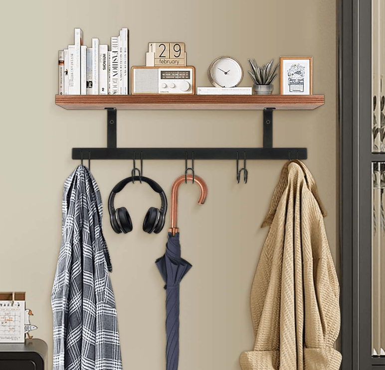 16 Inch Coat Rack With Shelf