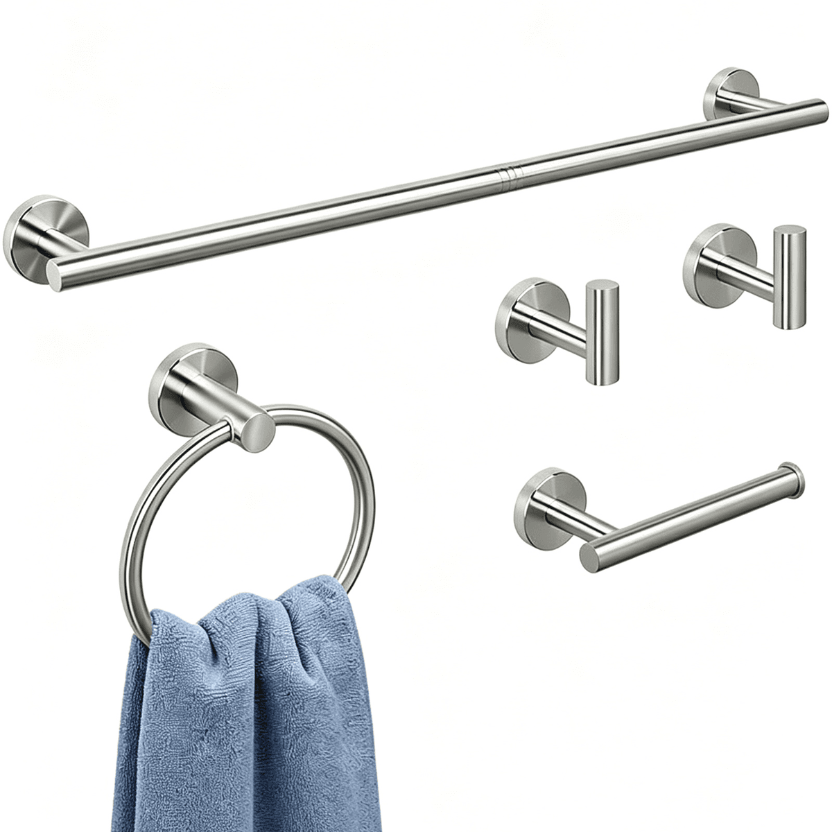 5 Piece Bathroom Hardware Set