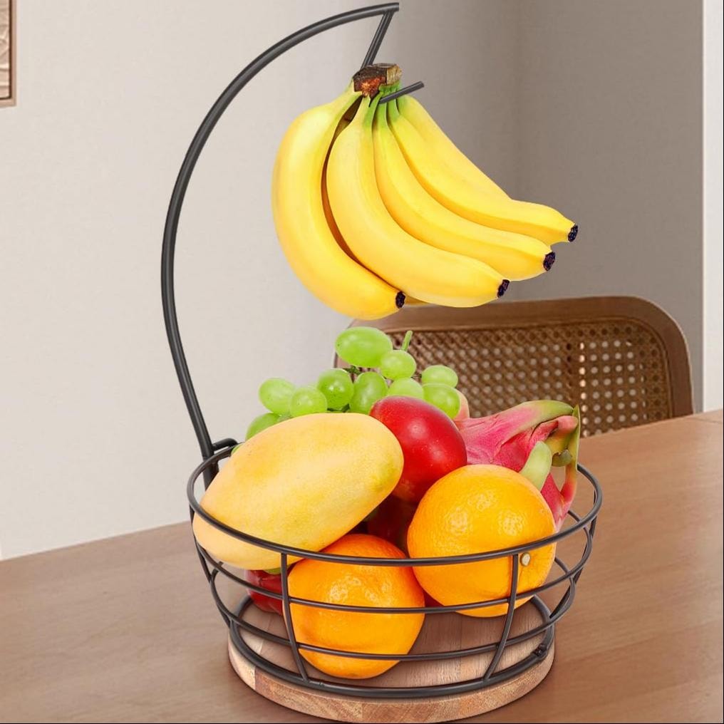 Fruit Basket With Banana Hanger
